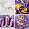 thumbnail image 4 of 80th Birthday Gifts for Women, 80th Birthday Blanket with Gift Box, 80 Year Old Birthday Gifts for Women, 80 Birthday Gifts for Women, Birthday Gifts for 80 Year Old Woman, 4 of 5