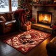 thumbnail image 6 of KKOUHVY 3D Christmas Area Rug, Quilted Non-Slip Print Area Rug with Candy Swirl & Santa, Indoor Winter Xmas Holiday Decorations for Living Room Bedroom, 6 of 7