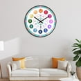 thumbnail image 2 of reloj de pared Reloj De Pared De 12 '' Analógico De Cuarzo Silencioso Para Decoración Del Hogar, Forma De Flor Para Padres Magideal reloj de pared, 2 of 6