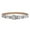 White, variant on Women's Vintage Casual Fall D Ring Winter Faux Leather Belt Metal Buckle Fashion Medium Basic Metal Buckle Cream Small-Large