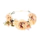 thumbnail image 5 of Diadema de corona floral Sunnimix Tocado de flores para mujer Champán, 5 of 8