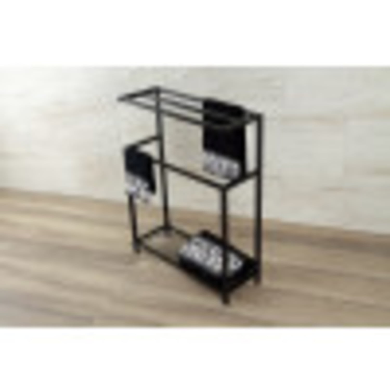 Kingston Brass SCC8360 31 in. Edenscape Freestanding Iron Towel Rack, Matte Black