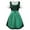 04 Green, variant on Dress for Women Halloween Fashion! Blue Dirndl w/ Black Apron - Hauntingly Elegant