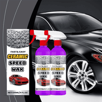 Ceramic Speed Wax –Ceramic Coating Car Wax Spray, Top Coat Polish with Reactive SiO2 Copolymers for Ceramic Protection & Car Care, 120ml/4FL.OZ (2-Pack)