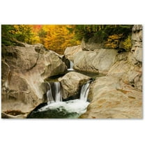 Trademark Fine Art "Fall at the Falls" Canvas Art by Michael Blanchette Photography