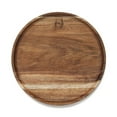 thumbnail image 2 of Round Wood Tray,Wooden Serving Tray,Serving Platter,Appetizer Charcuterie Board,Tray Organizer for Kitchen/Countertop C, 2 of 5