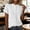 White, variant on OGLCCG Button Down Shirts for Women Cotton Linen Summer Mandarin Collar Short Sleeve Blouses Casual Vacation Office Work Tees Shirt,L,White