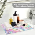 thumbnail image 5 of WOBOGO Colorful Leopard Print Acrylic Serving Trays 15.7x11.8 Inch Spill Proof Clear Decorative Organizer with Handle, 5 of 7