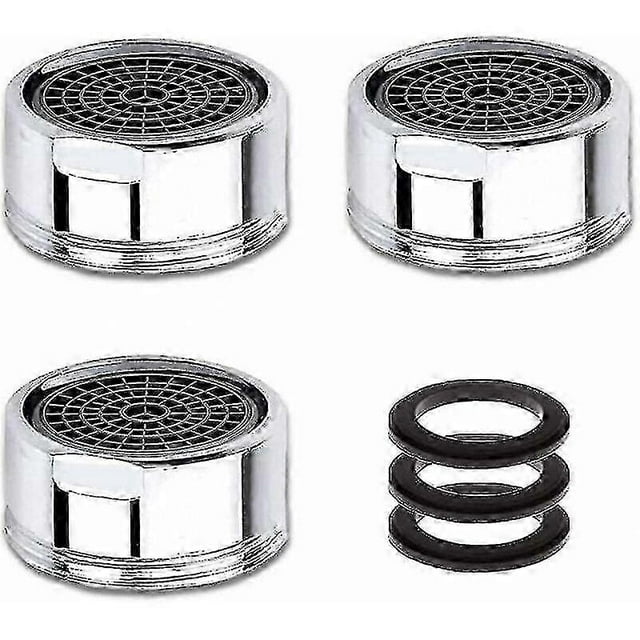 M20 Faucet Aerator, 3 Pieces Water Saving Faucet Aerator With Stainless Steel Filter, Faucet Water Filter Aerator(20mm Male Thread) Thsinde