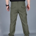 thumbnail image 4 of Men's Tactical Work Pants Stretch Wide Leg Loose Fit Quick-Dry Lightweight Casual Cargo Hiking Pants with Multi-Pockets, 4 of 4