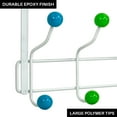 thumbnail image 4 of LYNK PROFESSIONAL® HOME™ Over Door Hooks Rack - 8 Hook Over Door Hanger - Over Door Towel Rack - Hanging Towels or Clothes - For Bathroom, Bedroom or Laundry Room – Lifetime Ltd. Warranty - White, 4 of 7