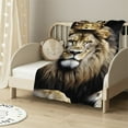 thumbnail image 2 of HENGT  Lion Throw Blanket Blankets Super Lightweight Soft Cozy Warm Fuzzy Blanket for Bed Couch Bed and Office, 2 of 6