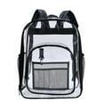thumbnail image 1 of EIMELI Lochimu17 Inch Clear Backpack Waterproof Clear Backpack Heavy Duty Clear Backpack Large Capacity School Bag School Bag With Adjustable Straps Black, 1 of 7