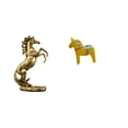 thumbnail image 1 of Estatua de caballo de pie, estatua de caballo hecha a mano, resina para cafetería, figura de escritorio, estatua tradicional sueca, artesanía creativa, 1 of 8