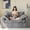 Dark Grey, variant on BYBYME Boneless Couch Sofa,Thick Corduroy Loveseat Bean Bag Chair Upholstered 2 Steater Sofa Couch with Deep Seating,Sofa in a Box or Bedroom Office Apartment,No Assembly,Pink