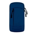thumbnail image 1 of Bolsa para teléfono en el brazo con brazalete de running de dos capas, ajuste cómodo, bolsillo seguro para el teléfono para deportes y fitness., 1 of 8