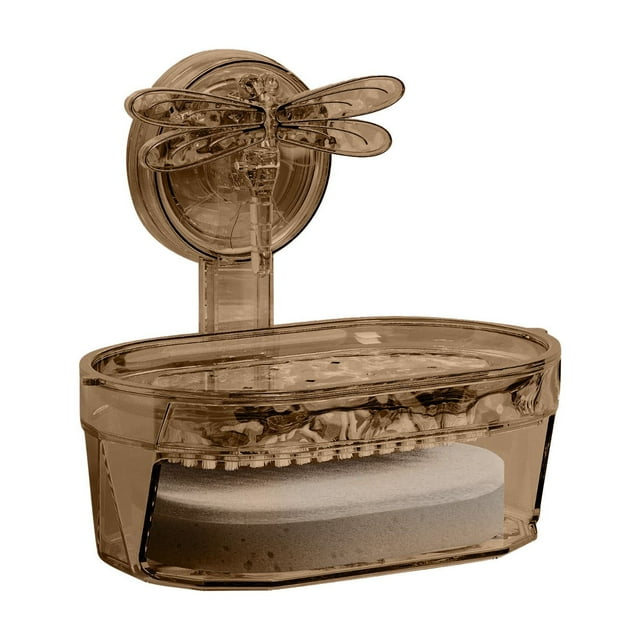 Yhmxh Sucker Soap Household Wall Mounted Non Perforated Drainage Soap Box Sponge Bathroom Shelf Soap Rack