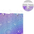 thumbnail image 5 of FREEAMG Purple Mandala Shower Curtain for Bathroom Waterproof Fabric Shower Curtains Bathtub Curtain with 12 Hooks, 60"x 72" for Bath Hotel Room, 5 of 6