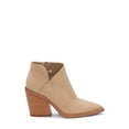 thumbnail image 2 of Dellytop Womens Cutout Pointed Toe Block Stacked Chunky Heel Side Zipper Ankle Boots, 2 of 5