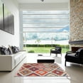 thumbnail image 7 of Ahgly Company Machine Washable Indoor Rectangle Contemporary Brown Red Area Rugs, 2' x 4', 7 of 7