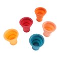 thumbnail image 3 of Taza apilable con ventosa para bebé, juguete con reconocimiento de Color, mejora la coordinación, taza apilable de silicona, 5 uds., 3 of 5