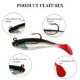 thumbnail image 6 of GUIYANIU 10 Pcs Swim Baits with Sharp Hook for Bass, 6 of 7