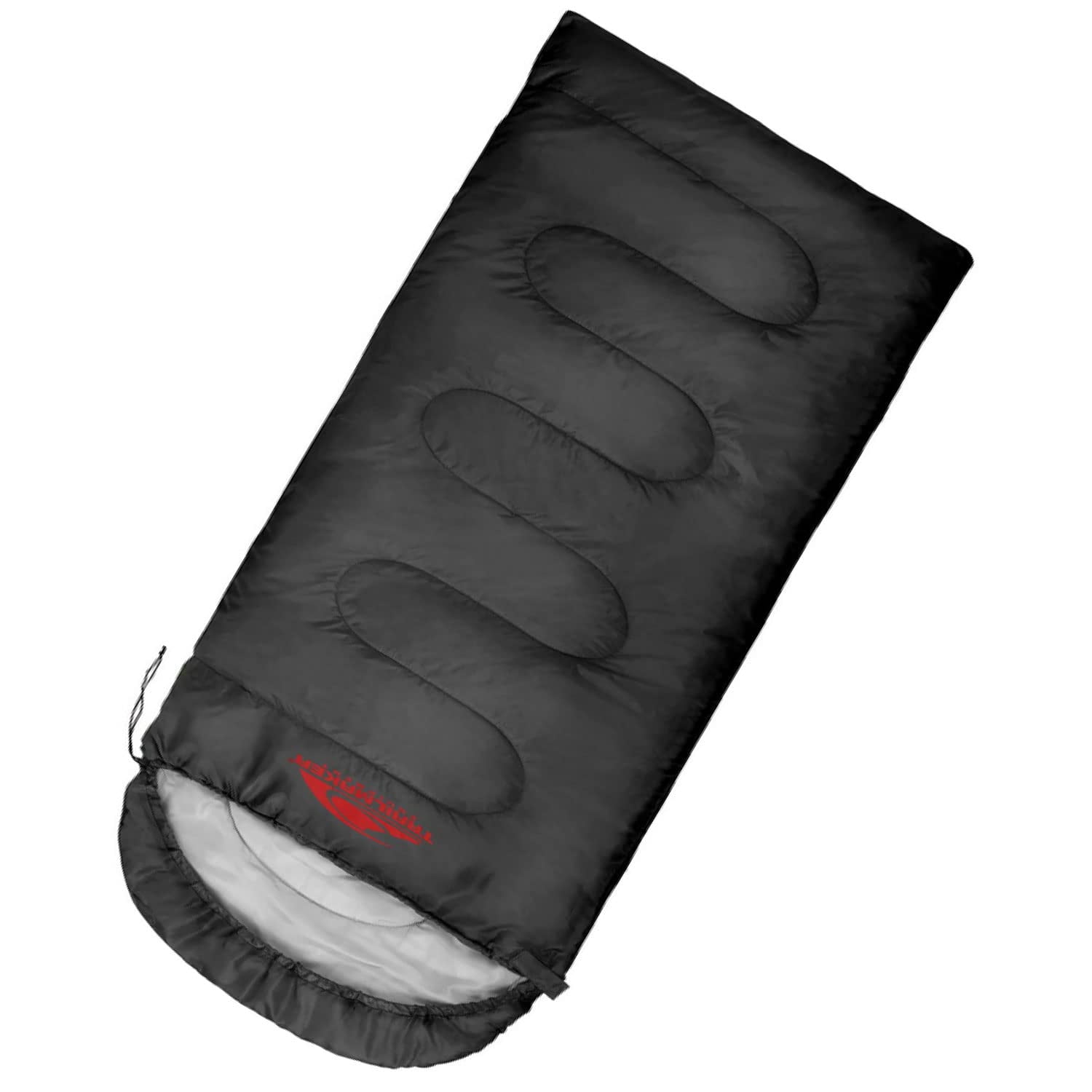 Cold Weather Sleeping Bag for Adults, Teens, Kids, Hooded Sleeping Bag with Compression Sack for Camping, Backpacking, Extreme Cold, Indoors or Outdoors - Black 71”L x 30”W