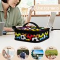 thumbnail image 5 of KUIFORTI Soccer Print Lunch Bag Insulated Ice Pack Lunch Box Protable Lunch Bag Holder Women Zipper Pouch with Adjustable Strap, 5 of 7