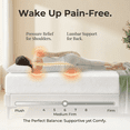 thumbnail image 4 of 10 Inch Extra Firm/Medium Firm Memory Foam Mattress Queen Size with Tencel Cover, Infused with Green Tea Gel, CertiPUR-US Certified, Fiberglass-Free, 4 of 8