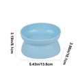 thumbnail image 3 of Elevated Tilted Cat Dog Bowl Raised Pet Feeding Bowl Neck Relief Anti Slip Base for Cats Small Dogs Whisker Friendly Indoor Food Water Dish, 3 of 7