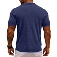 thumbnail image 4 of Yungyresw Mens Polo Shirts Short Sleeve Mesh Design Breathable Lightweight Polos Left Chest Pocket Pocket Shirt for Summer Wear, 4 of 4