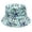 Blue, variant on Bucket Hats Bucket Hats Coconut Tree Double Fisherman Hat with Sun Flower Pot Print European and Fashion Sun Shield for Outdoor Style Blue