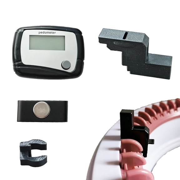 Knitting Machine Counter with Yarn Stoper & Clip,Row Counter for Knitting Machine, Attachable Magnetic Suitable for 32, 40, 48 Needle Row Counter,black