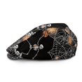 thumbnail image 2 of CHAQLIN Halloween All-Match Newsboy Hat Featuring Skeleton Web Pumpkin, Wrinkle-Resistant Adjustable Polyester Forward Hat for All-Season Outdoor Street Wear, 2 of 3
