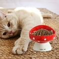 thumbnail image 5 of Elevated Ceramic Cat Bowl - Whisker Fatigue Friendly Cute Design for Food and Water for Indoor Use Dishwasher Comfortable for Your Feline, 5 of 5