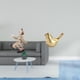 thumbnail image 2 of Figura De Pájaro Payaso Dorado, Estatua Moderna De Animal, Colección De Esculturas Para El Hogar, La Oficina, Centro De Mesa, Decoración De Sala De Estar, Regalo, 2 of 8