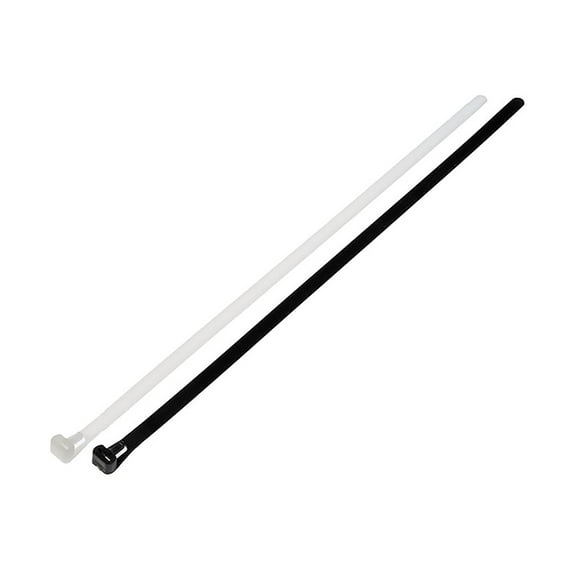KarParts360 Wire Ties | Nylon Material | Black And White Color | Wire Tie Cable | 50 lbs Tensile Strength