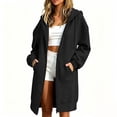 thumbnail image 2 of Zip Up Hoodie for Women Oversized Long Sleeve Sweatshirt Casual Fall Winter 2026 Track Jacket with Pocket, 2 of 5