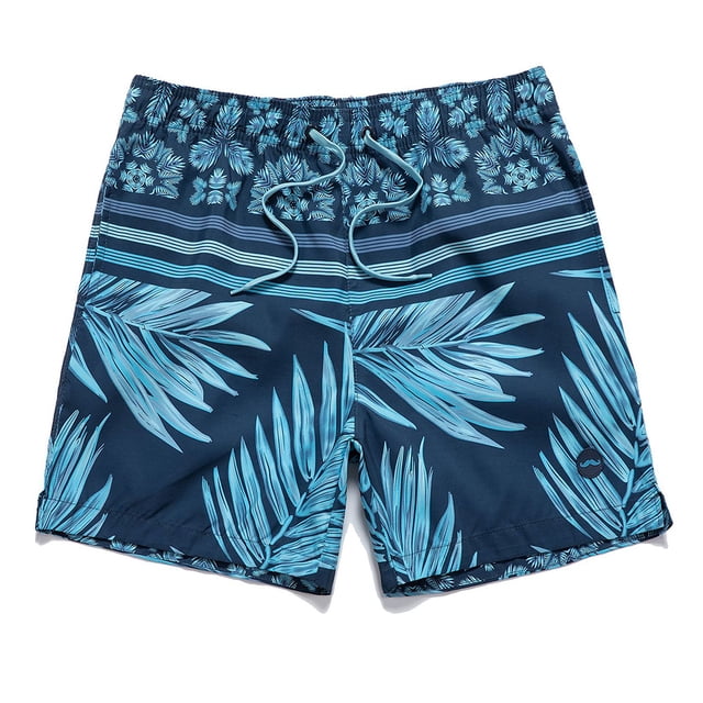Pantalones de playa para hombre, pantalones casuales de vacaciones en la playa, pantalones cortos holgados estampados de cinco puntos