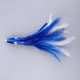 thumbnail image 4 of Señuelos blandos para calamares de caza mayor, señuelos de falda de calamar, pesca en el mar, curricán Azul blanco, 4 of 9