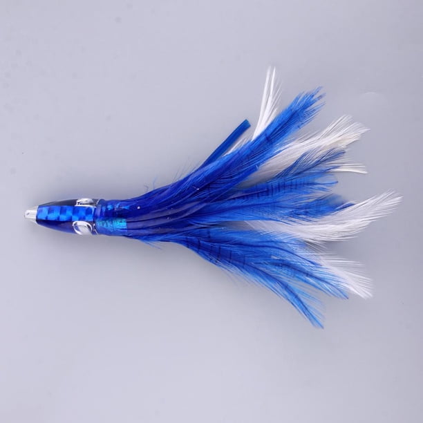 Señuelo de Calamar Suave Señuelo Artificial de Plumas de Calamar de Simulación para Atún, Marlin, Wahoo Macarena El señuelo de la falda del calamar del pulpo