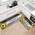 thumbnail image 3 of Sunflower Rustic Kitchen Rugs Sets of 2, Sunflower Gnome Kitchen Mat Washable Non-Slip Kitchen Mats for Floor 2 Piece, Sunflower Kitchen Decor, 3 of 6