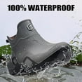 thumbnail image 6 of CHICVOMEY Women's Waterproof Rain Boots Anti-Slip Ankle Boots for Gardening Fishing Farming Boating Outdoor Work Traction Sole Short Rain Boots for Women & Men, 6 of 7