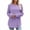 #(New)Purple, variant on PFRNLF Womens Long Sleeve Shirts Casual Round Neck Curved Hem T Shirts Fall Loose Soft Basic Tops