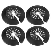 4-Pack Pipe Cover Decoration for 14mm-40mm Flange Water Pipe [Black]