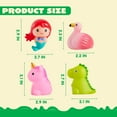thumbnail image 4 of 12Pcs Light Up Bath Toys, Toddler Flashing Colourful LED Bathtub Mermaid Toy, Baby Bathtime Floating Rubber Shower Toy for Infant Baby Kids Boy Girl Birthday Valentines Gift Swimming Pool Party, 4 of 8