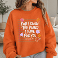 thumbnail image 5 of Christian Shirt, For I Know the Plans I Have for You Sweatshirt, Jeremiah 29:11 Faith Hoodie, Bible Verse Gift for Women and Teachers, 5 of 9