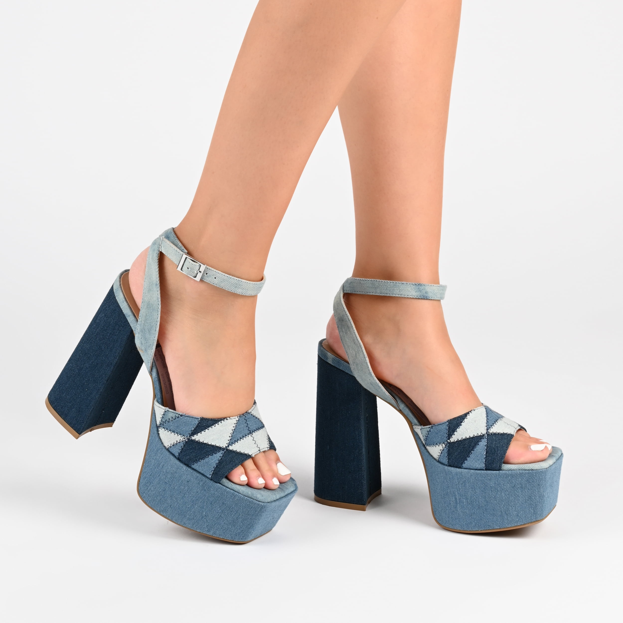 Journee Womens Asherby High Heel Platform Sandals
