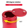 thumbnail image 4 of Cenicero para automóvil, cenicero automático portátil con tapa giratoria, mini bote de basura para automóvil, cenicero sin humo, desmontable, completamente lavable (negro), 4 of 5