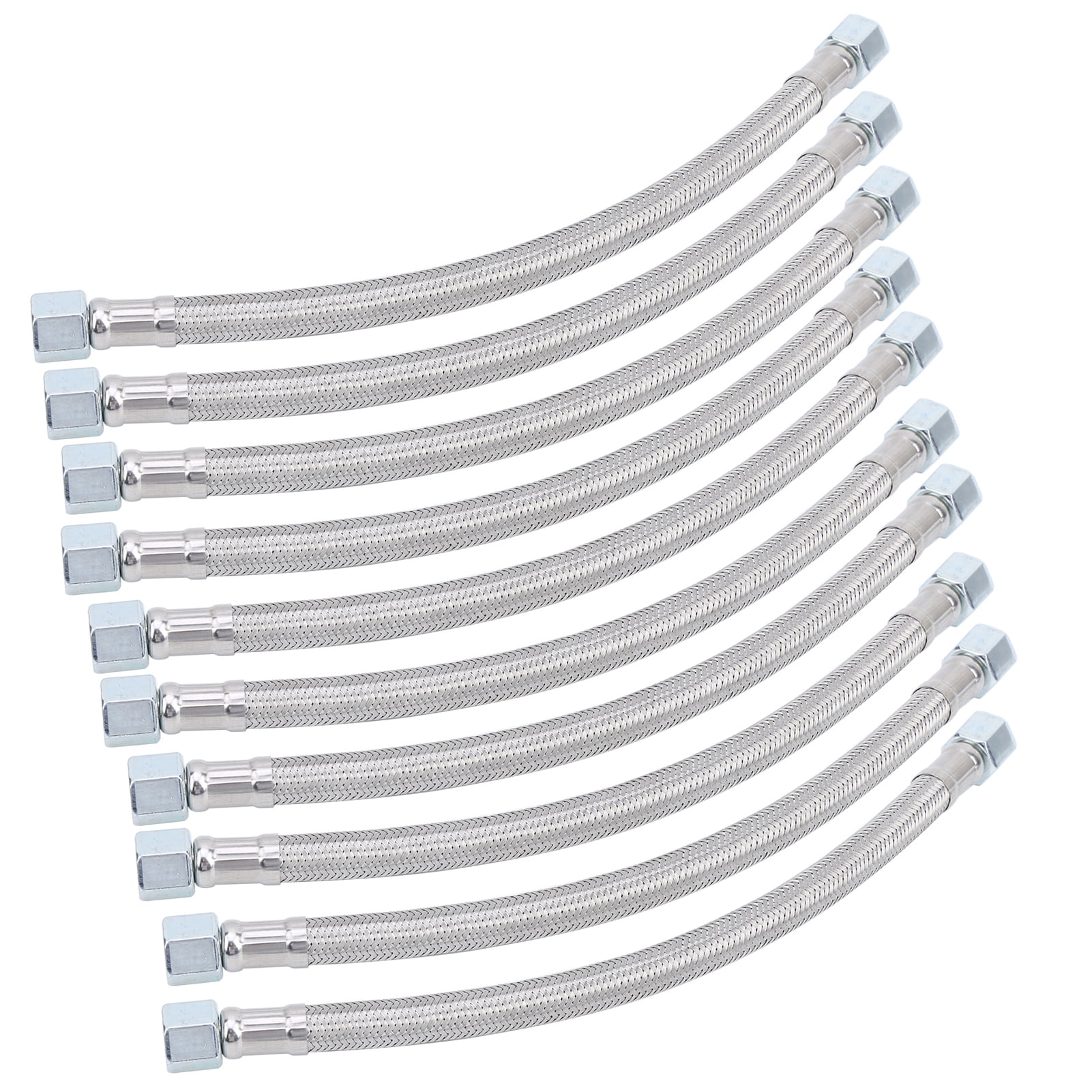Tuyau De Frein Filetage Femelle 14x1,5 – Longueur 50 Cm – Acier Moulé – Lot De 5 – Pour Compresseur Air, Freinage
